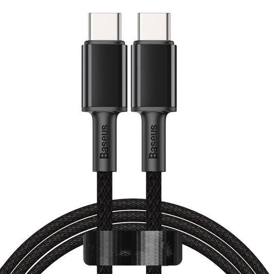 New High-density Braided Flash Charging Data Cable Dual Type-c Charger