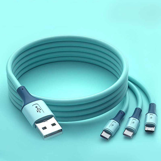 Three-in-one Data Cable For Android TYPE-C Mobile Phone Three-in-one Liquid Charging Cable