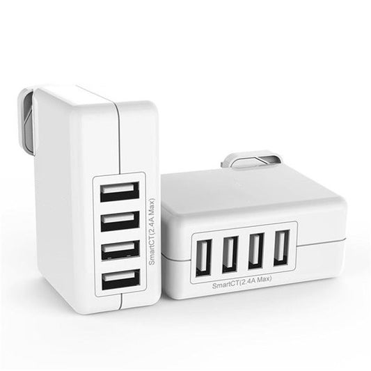 2 Pack 4 Port Usb Charger 2P 8A Quad Usb Charger